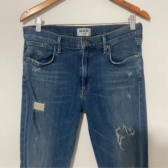 Agolde • sophie high rise skinny kansas city wash sz 31 - Picture 7 of 12